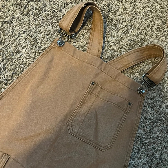 BDG by Urban Outfitters tan overalls size small straight leg - Picture 1 of 7